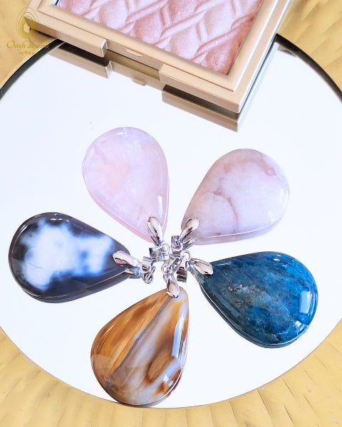 *Grand Coffret "Rencontrer l'amour" - L'oeuf de la guérison de vos blessures d'amour, pendentif Prestige et encens- Quartz rose moyen non troué