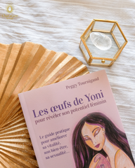 Coffret : Soyez accompagnée pour obtenir tout ce que vous désirez - Le livre + 1 oeuf Quartz Cristal moyen troué