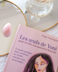 Coffret : Soyez accompagnée pour guérir vos blessures d'amour - Le livre + 1 oeuf Quartz rose moyen troué