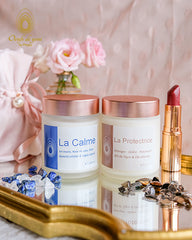 Coffret Lumineuse - guérison et Libération - 2 bougies : La Calme et La Protectrice - 100ml